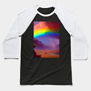 RAINBOW OVER THE DESERT Baseball T-Shirt